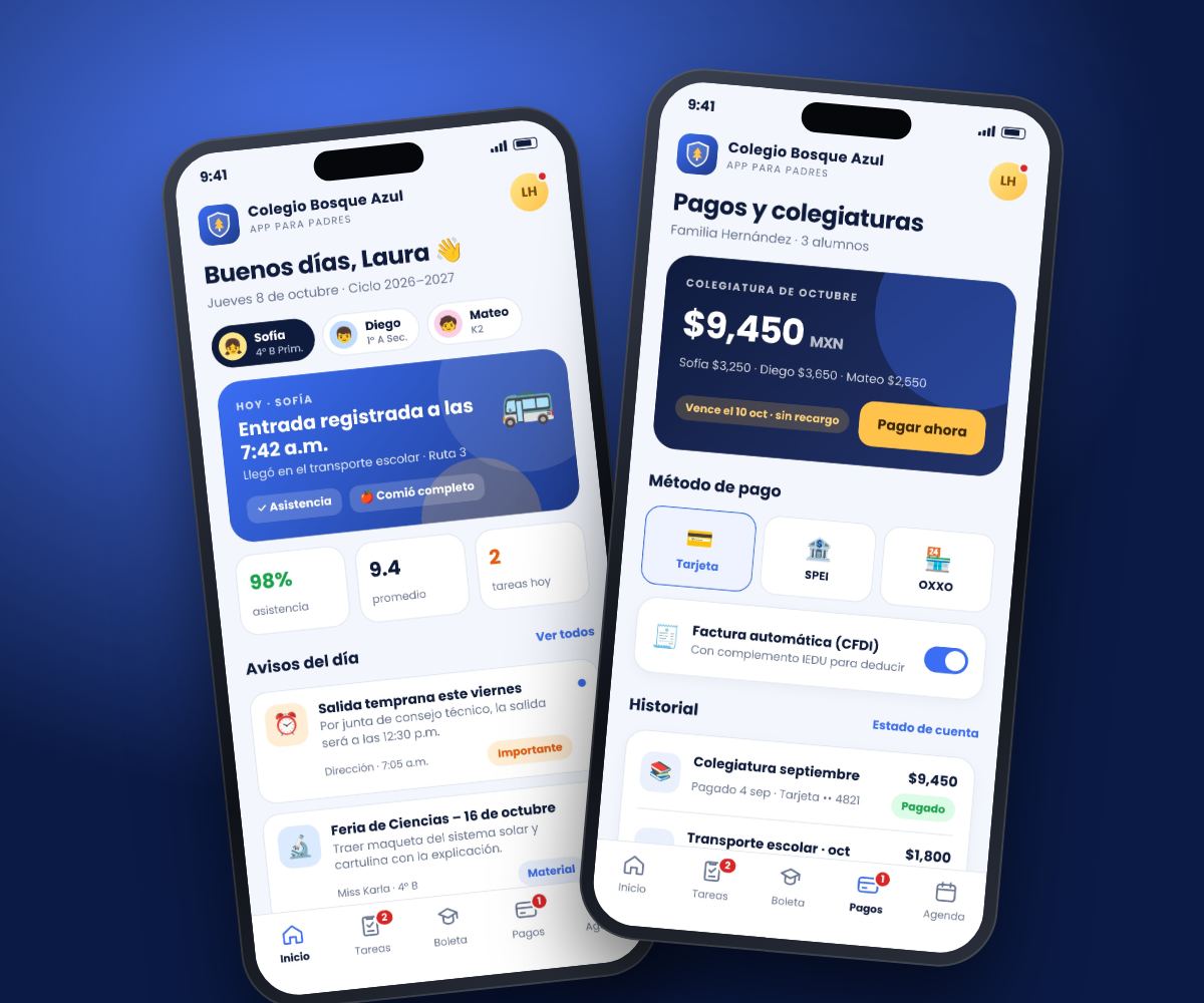 App de Colegio Bosque Azul